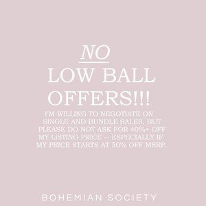 No low balls!